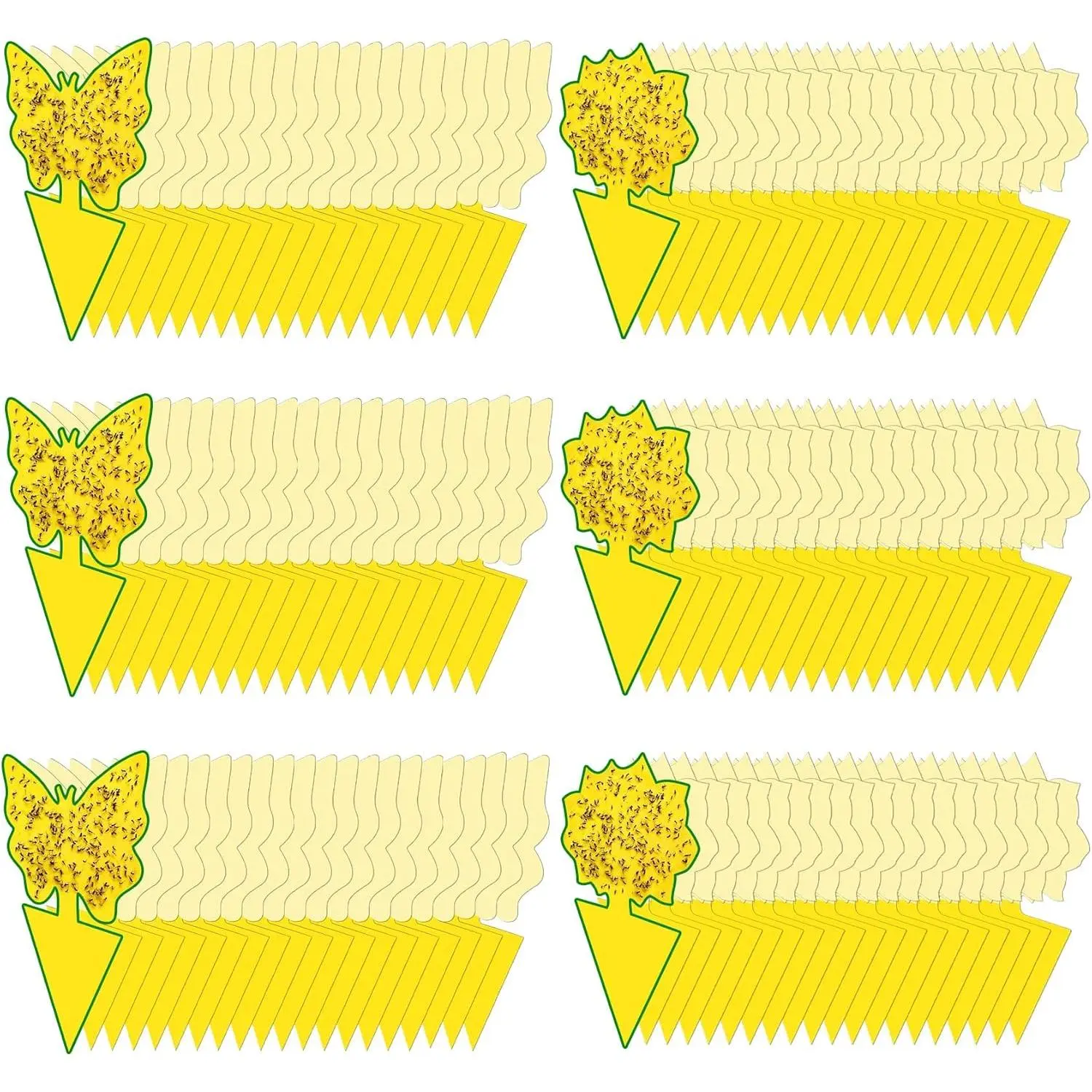 120 Pack Fungus Gnat Traps for House Indoor, Fungus Traps Fruit Fly Traps for Indoors Gnats Sticky Traps for Plants Yellow Sticky Traps for Gnats
