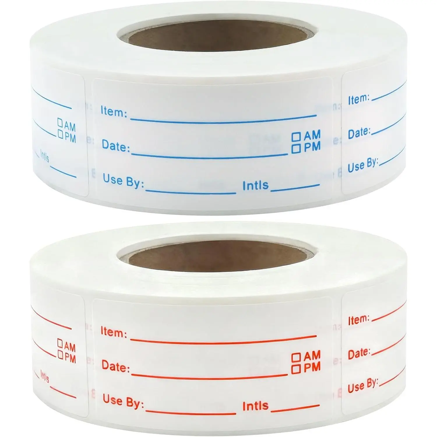1200 count Removable  Labels Stickers, 2 Rolls 1x2 Inch | Freezer Labels for  Containers, No-, Easy Clean,  & Oil-Resistant  Labels for Kitchen Restaurants