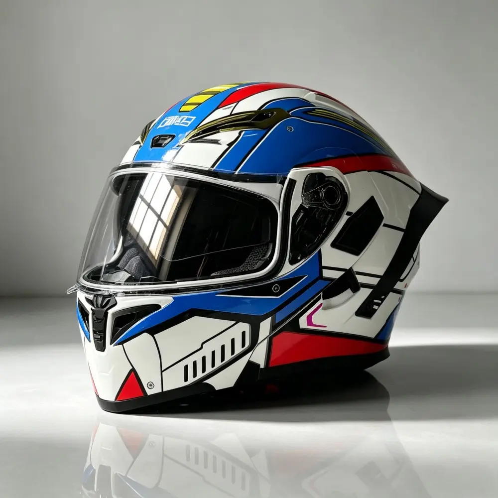 Unisex Dot Certified Dual Lens Full Face Helmet, Motorcycle Riding Gear for All Seasons, Universal Fit for Men and Women
