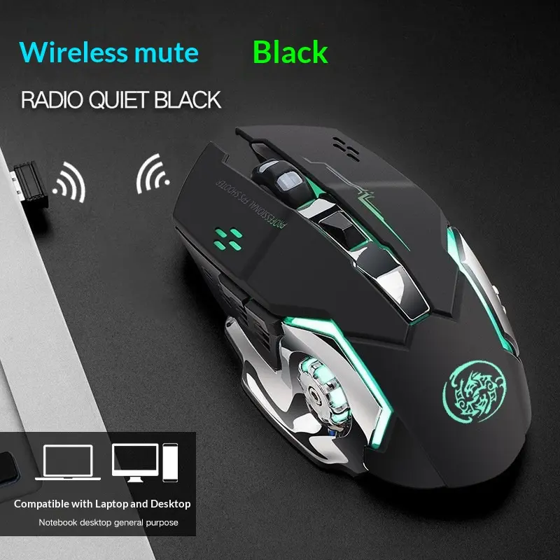 Wireless Gaming Mouse Wireless Bluetooth Charging For Laptop for Gamer Gaming Computer USB Mouse 2.4G LED Optical Silent Wireless Computer Mouse