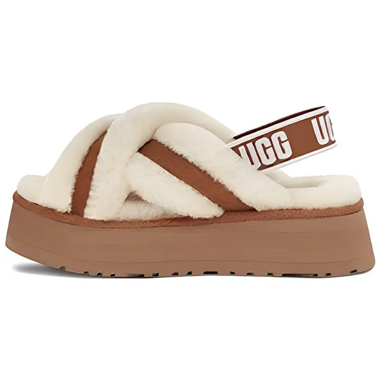 UGG Disco Sheepskin And Wool Integrated Comfortable Warm Fashion Slippers 1121550-CHE