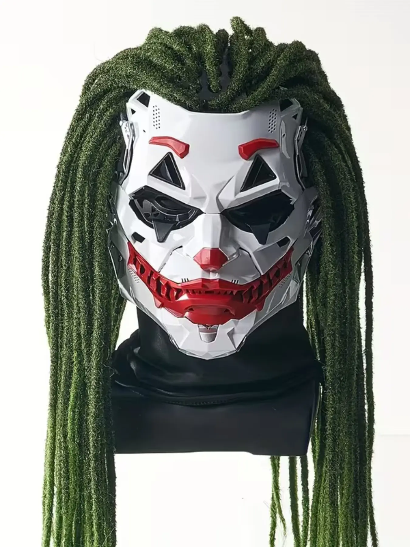 Halloween Clown Role-Play Mask, Clown Mask for Halloween Party Costume Props, Makeup Ball Carnival Party Mask, Fun Halloween Accessory
