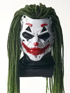 Halloween Clown Role-Play Mask, Clown Mask for Halloween Party Costume Props, Makeup Ball Carnival Party Mask, Fun Halloween Accessory