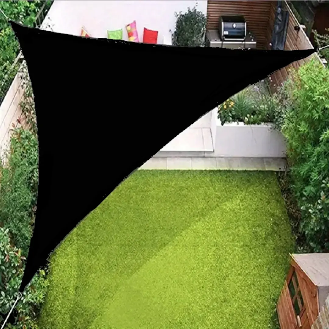 1pc Triangle Sun Shade Sail, Outdoor Shade Sail for Garden, Patio, Pool, Sunshades for Patio, Perfect for Picnics & Outdoor Activities, Outdoor Patio Sunshade
