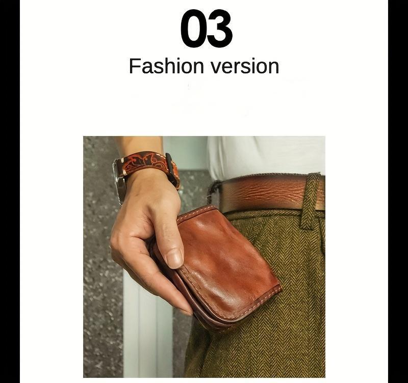 Stop buying generic gifts.  This 1-pack handmade leather card case carries his cards AND your thoughtfulness.