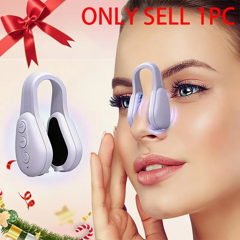 The nose reshaping device is compact and portable, equipped with a relaxation function and an electric clamp. Home, office, and travel use, nose line. Best Gift Giving Choice