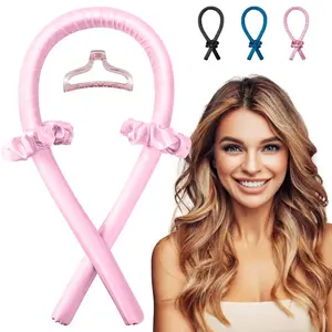 Cross-border lazy curling rod, heatless curling rod, volumizing hair scrunchie, three-piece hair styling tool set