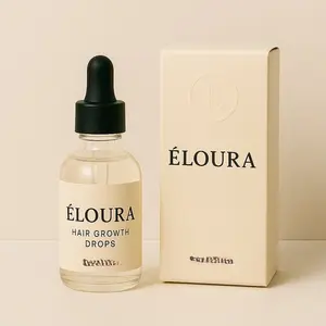 ÉLOURA Nourishing Hair Growth Drops - 2 oz / 60 mL - Smooths Softens Protects Against Heat Damage & Adds Radiant Shine for All Hair Types