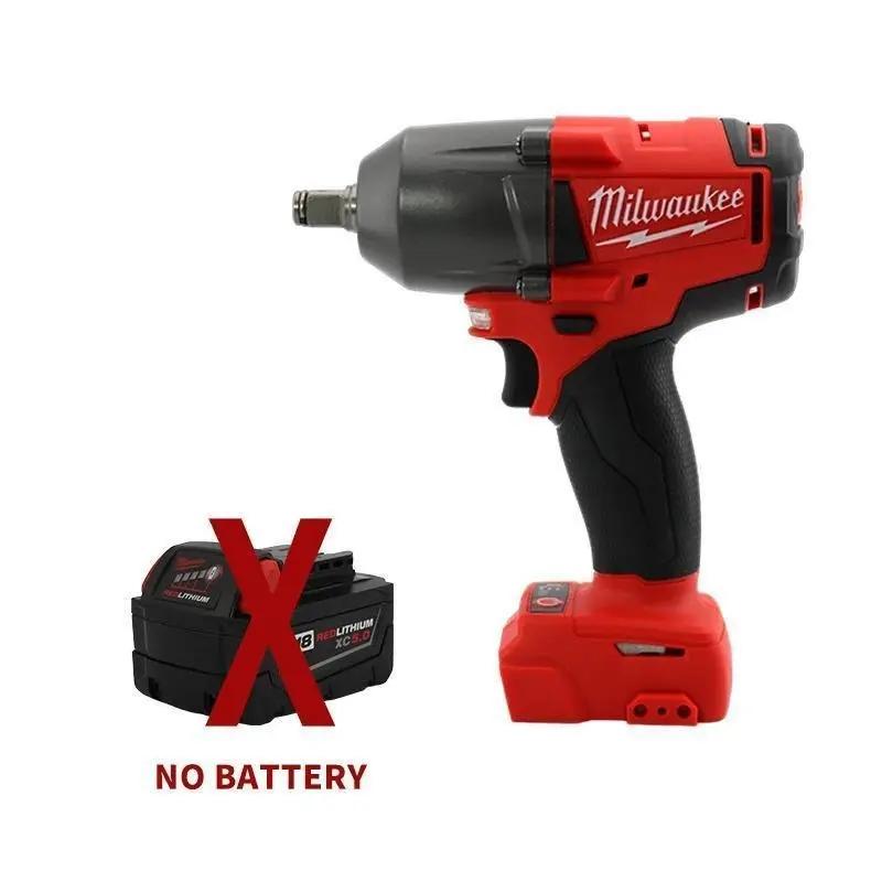 Milwaukee Cordless Electric Wrench 18V 800N.M Torque Brushless Impact Wrench Long-Life 12.0Ah Battery