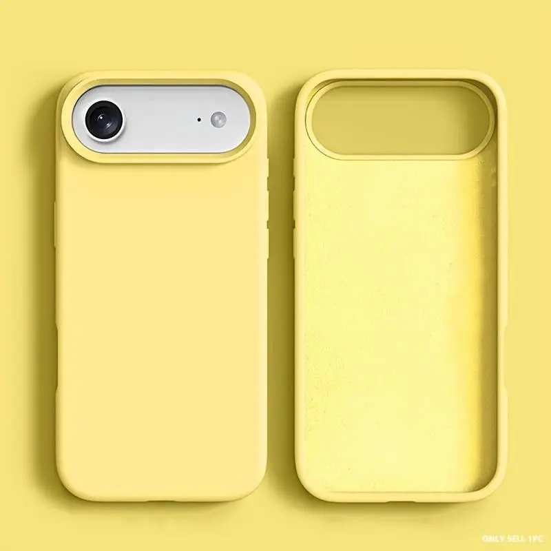 Liquid TPU Protective Phone Case Compatible with iPhone 17 Air 17 Pro Max 16 Pro Max 16E 15 14 13 12 Pro Max with All-Round Protection And Soft Microfibre Lining TPU Silky-Soft Touch Casing Cover Protector Lightweight Shockproof Cover Smartphone Shell
