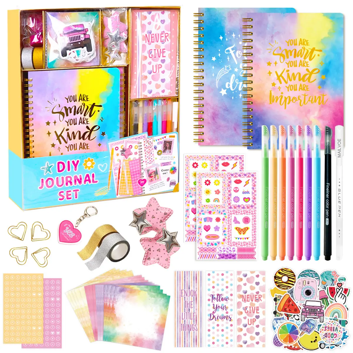 DIY Journal Set Handmade Diary Birthday Gift Scrapbook Craft Rich Accessories Cover High Configuration Gift Set