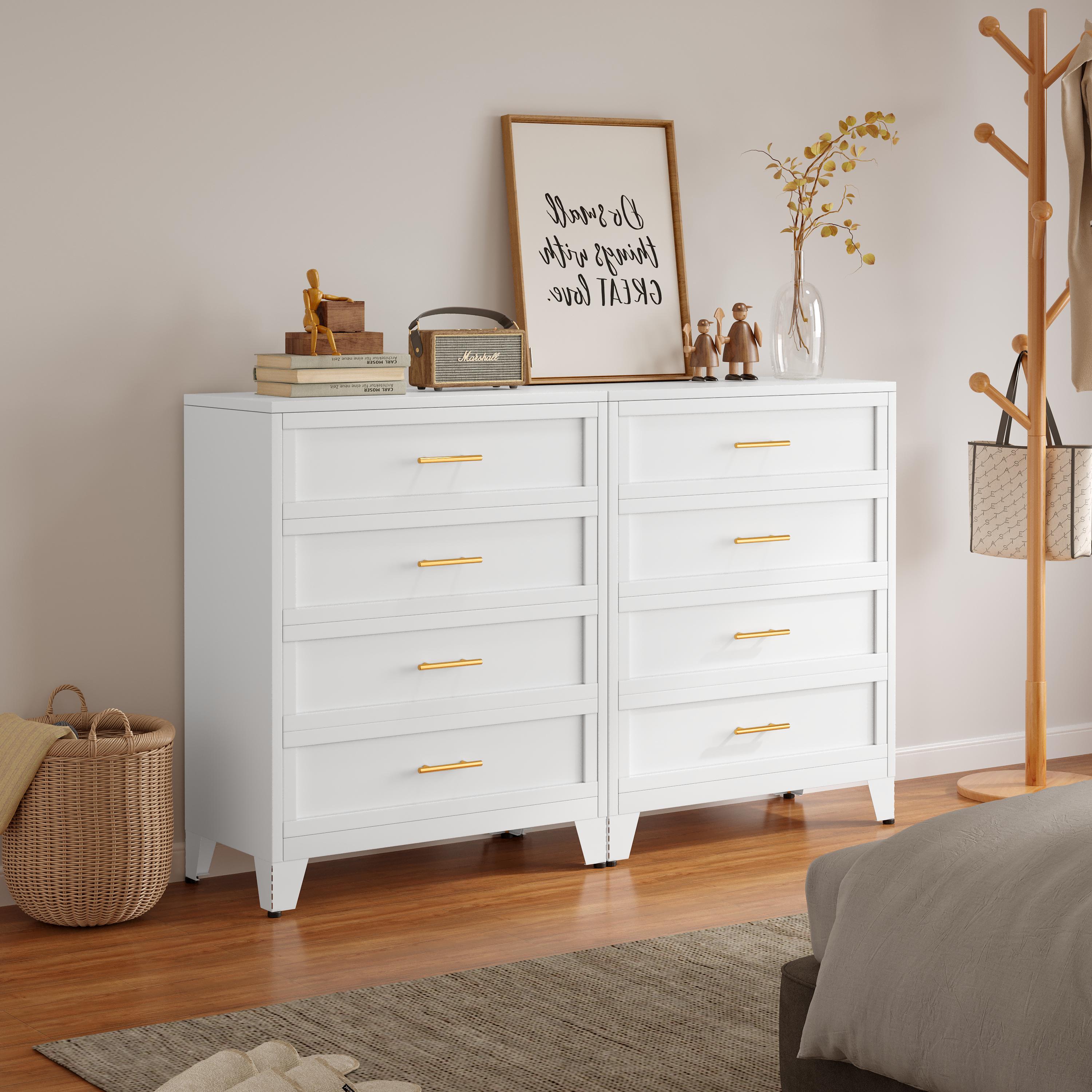 Metal Dresser Chest of Drawers, Filing Cabinet with Drawers for Home Office Collection and Storage Small Size Files furniture mothersdaygift