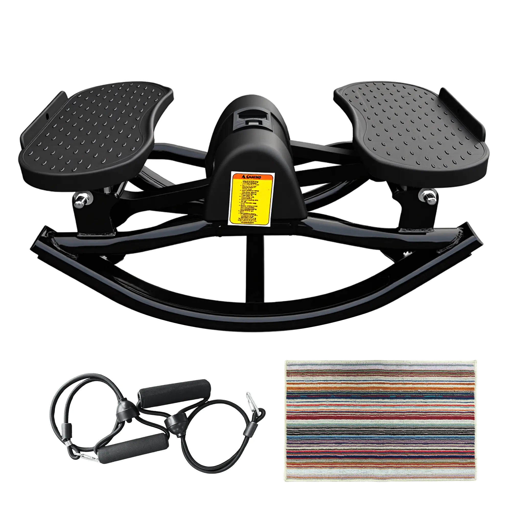 Nokaa Swing Stepper Machine for Home Aerobic Fitness, Targets Waist & Legs, Compact Foldable Quiet Design, Whole Family Suitable Exercise Equipment, Indoor Workout Stepper, Multiple Options Available