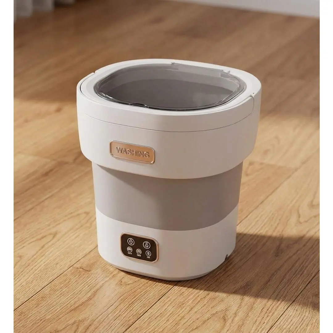 Portable Washing Machine, Portable Washer, Mini Washer 12L Foldable with Spin Basket, 3 Modes Touch Control for Underwear, Baby Clothes, Socks, Apartment Dorm RV Travel
