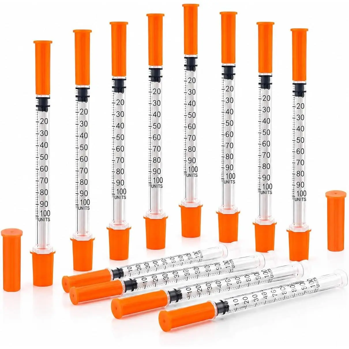 100 COUNT 1ML Syringe Dispensing Tool, 31 G, 5/16'' 8mm, 1ml, Single-Use Adjustable Fine Control,  U-100, Smooth-Working, Individually Wrapped 100-Pack Water polo experiment