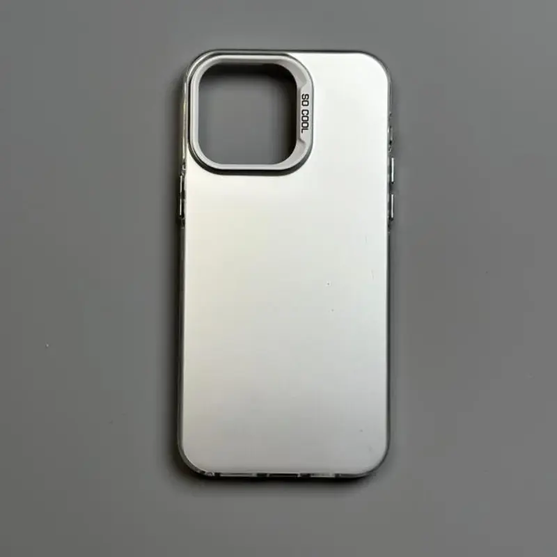 IMD Laser Finish Protect Cover for iPhone 17/16/15/14/13/12 Series, Solid Color Colorful Silver Phone Case, Skin-friendly Texture, Comfortable, Anti-drop, Durable