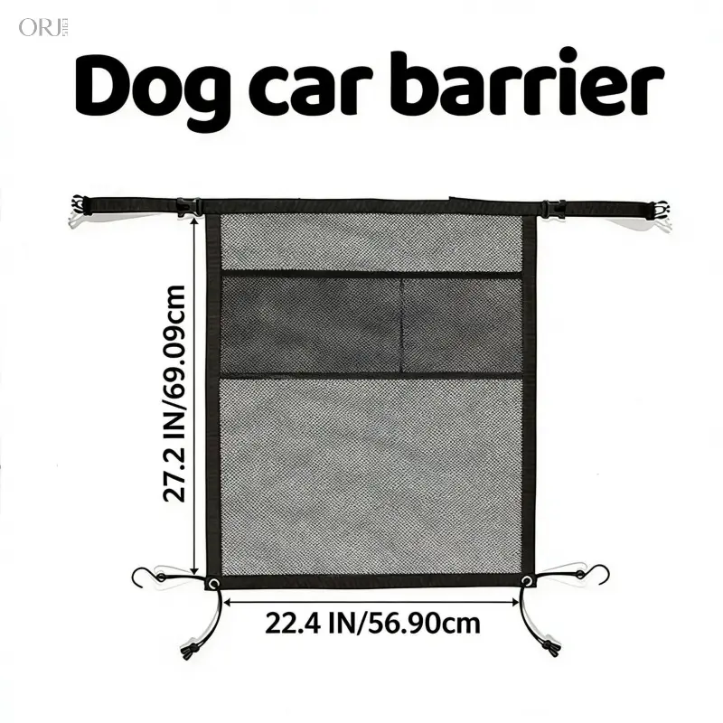Thick Scratch-Resistant Pet Barrier Mesh, Anti-Escape Dog Separation Net with Storage Pocket, Safety Pet Fence Divider for Car Front & Rear Seat, Prevent Pets Disturbing Drivers Safe Driving Auto Travel Accessory,brooklyn,charm,ster,ae,virgin,mary,pendant