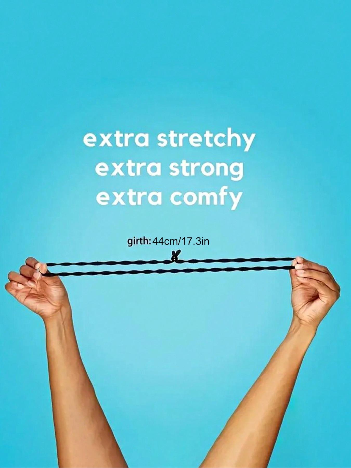 New Style Solid Color Hair Tie, High Stretch Ponytail Holder, Fashion Hair Accessories for Women & Girls, Minimalist Headwear Suitable for Thick Curly Hair, Ponytail Hairstyle