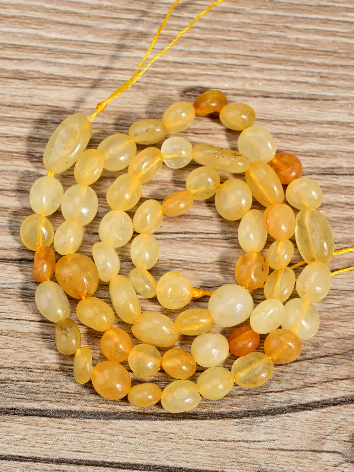 Natural Citrine Irregular Gemstone Loose Beads, Diy Beads for Jewelry Making, Handcrafted Women's Jewelry, Necklaces, Bracelets, Earrings Accessories, Beading Supplies, Jewelry Making Supplies, 40cm/15.75inch Length, 6*8mm Beads