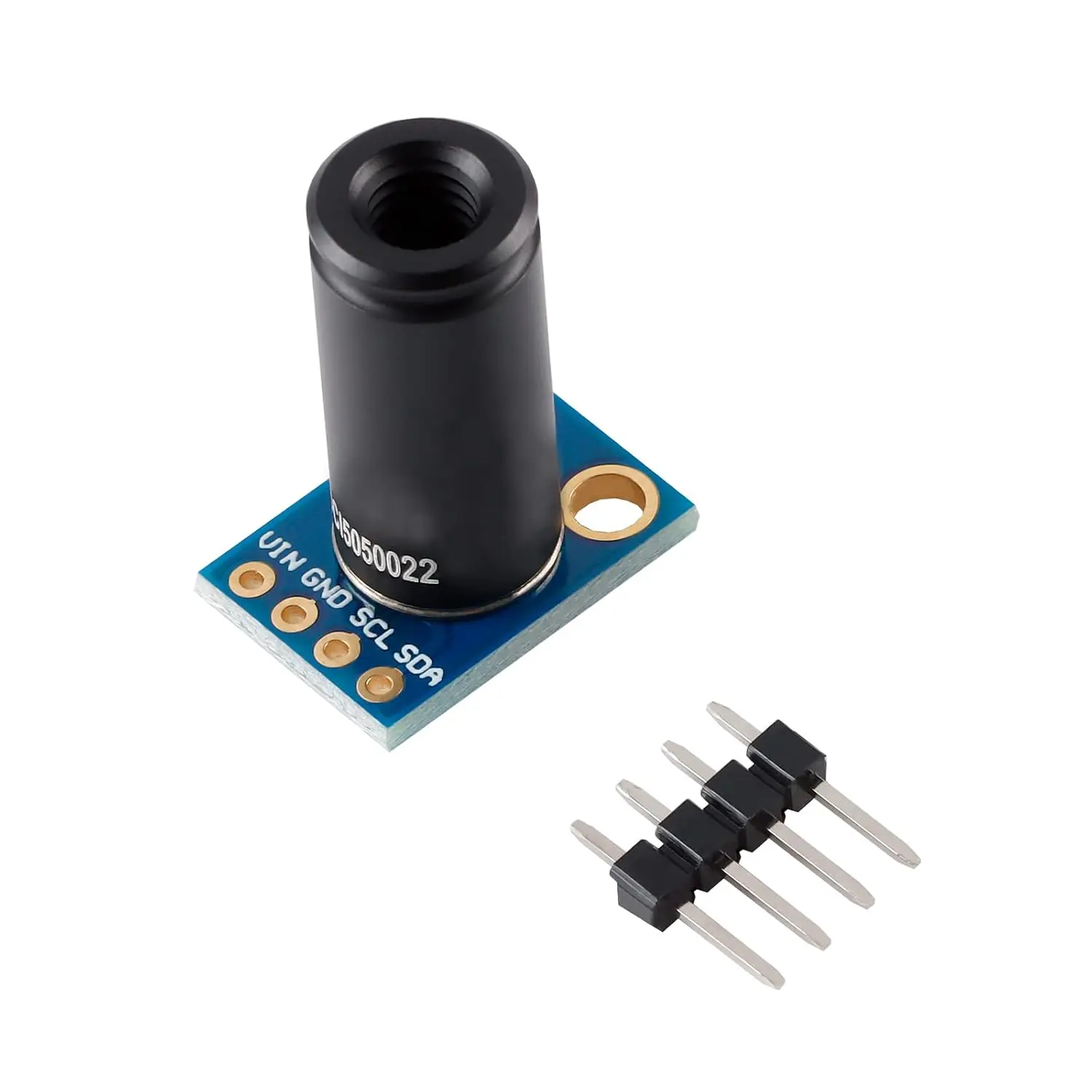 MLX90614ESF-DCI Non-Contact  Temperature Sensor Module High Prision  Temperature Sensor Module Long Distance 50cm Serial Port IIC Suitable for Arduino/DIY (GY-906-DCI)