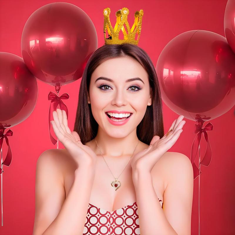 Rose Party Gift Box with Love Heart Necklace, 1 Set Romantic Rose Gift Box with “I Love You” Jewelry Necklace, Gift for Mom, Wife or Girlfriend, Birthday Gift