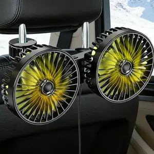 Backseat Fan for Car Backseat, Car Headrest Fan for Backseat for Kids (No Battery)