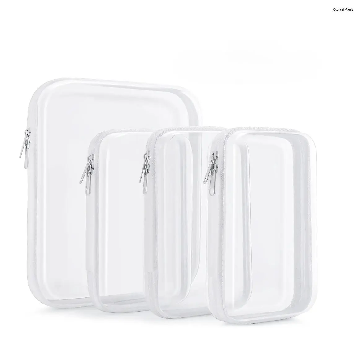 Clear Storage Box with Zipper Closure, Portable Hard Shell Organizer Case for Makeup, Tools, Toys and Small Items, Transparent Travel Storage Container with High Visibility Design for Home Organization, Dorm, Office and Vacation Essentials