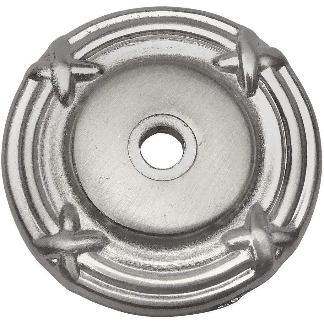 10 Pack 9468SN Satin Nickel Cabinet Hardware Knob Backplate