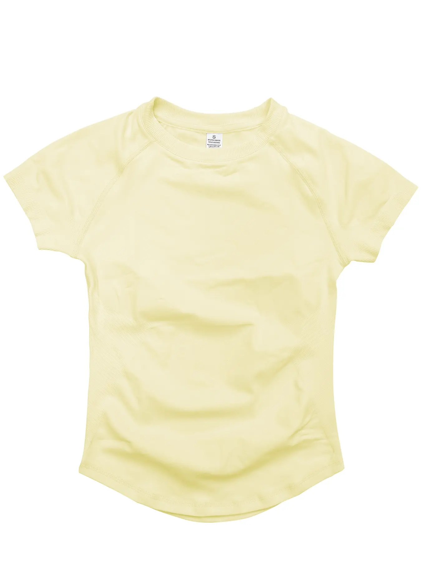 Slim-Fit Elastic Workout Short-Sleeve T-Shirts; Seamless Yoga Top for Outdoor Sports Casual Quick-Dry Fitness Top for Running High-Stretch Moisture-Wicking Seamless Tight-Fit Short-Sleeved Workout T-Shirt Athletic Tee Dry Fit Tees Athletic Top