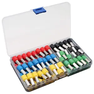 4 Gauge Ferrule Connectors Kit - 100% Brand New Copper Insulated Crimp Terminals, 10.5x11x11 mm, 28 mm, 145g, for Car Amplifier Power-Cable Clean Install & Better Connection (Box of 90)