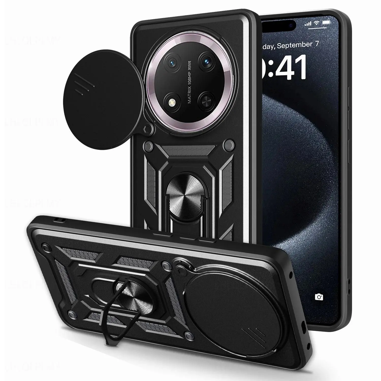 Camera Protection Phone Armor Case For Honor 600 Pro 400 Smart X6D X8D Magic 8 7 Lite ShockProof Silicone Cover Magic7 Magic8 Magnetic with Lens Protector