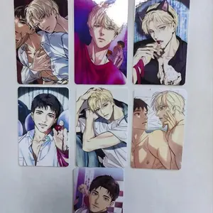 7 Pcs/set New Korean Manhwa Backlight Lomo Card Baek Han Seo-in,Yeongwoon Mini Postcard HD Photo Cards Fans Collection Gift