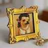 Wooden Chihuahua Fridge Magnet, Retro Mini Framed Art, Funny Kitchen Decor, Holiday Gift, Funny Fridge Magnet