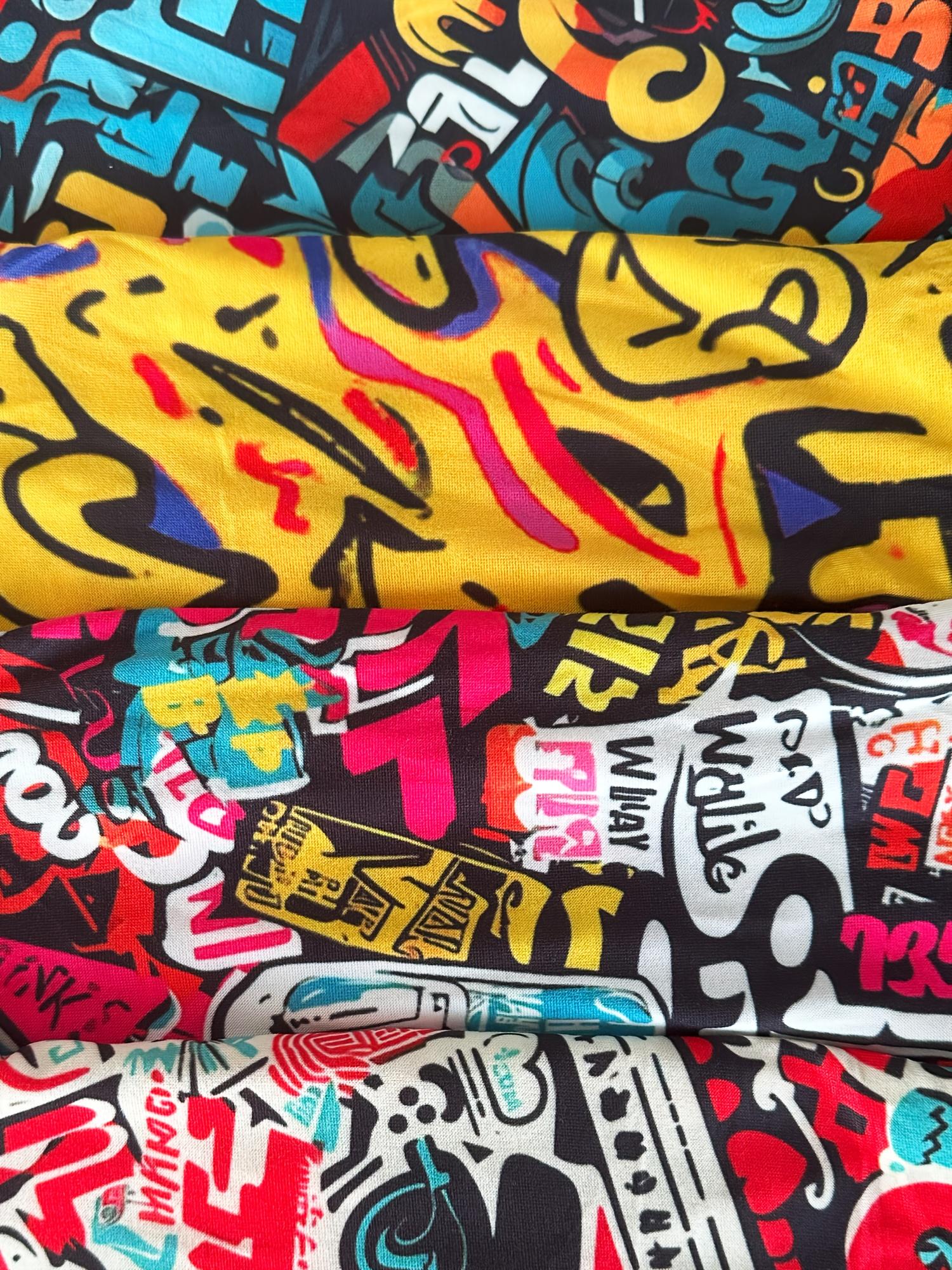 4pcs Men'S Boxer Briefs - Soft Breathable Underwear with Bold Graphic Prints (KJFISTMU, Graffiti Letters) - Stretchy Gym, All-Season Comfort Fit - Ideal for Streetwear & Hip-Hop Fashion - ,Comfortable Fit, Durable Construction, Multipack Underwear