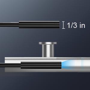 Inspection Endoscope, Industrial Borescope Camera with 4.3" IPS Screen, 1920P HD Snake Camera with 8 LED Lights, 16.5FT Semi-Rigid Cord Bore Scope - Cool Gadgets Tool