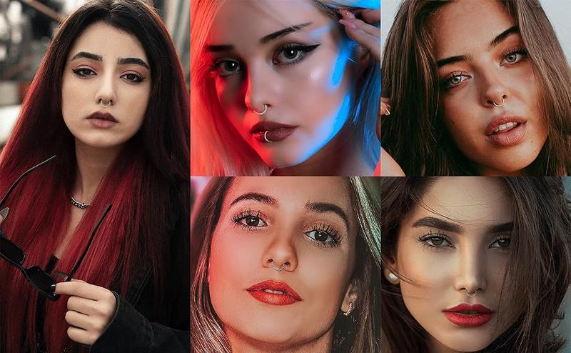 Jstyle 9Pcs 16g 18g Septum Rings Surgical Steel Nose Rings Hoop For Women CZ Opal Septum Rings Clicker Hinged Segment Nose Rings Lip Helix Cartilage Conch Daith Rook Piercing Jewelry 8mm 10mm Daily