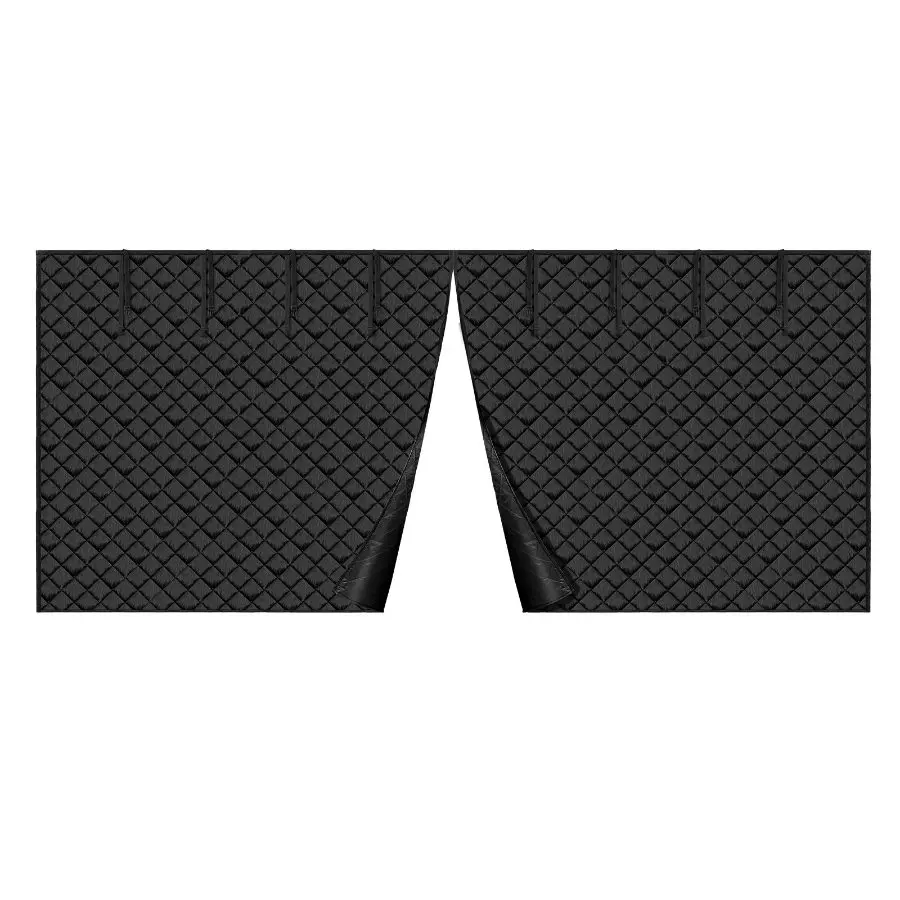 VEVOR Garage Door Screen for Winter, 16x7FT, Garage Door Insulation Kit, Magnetic Thermal Insulated Door Curtain with 300D Oxford Fabric Heavy Duty Weighted Bottom, Easy Assembly for Garage Door