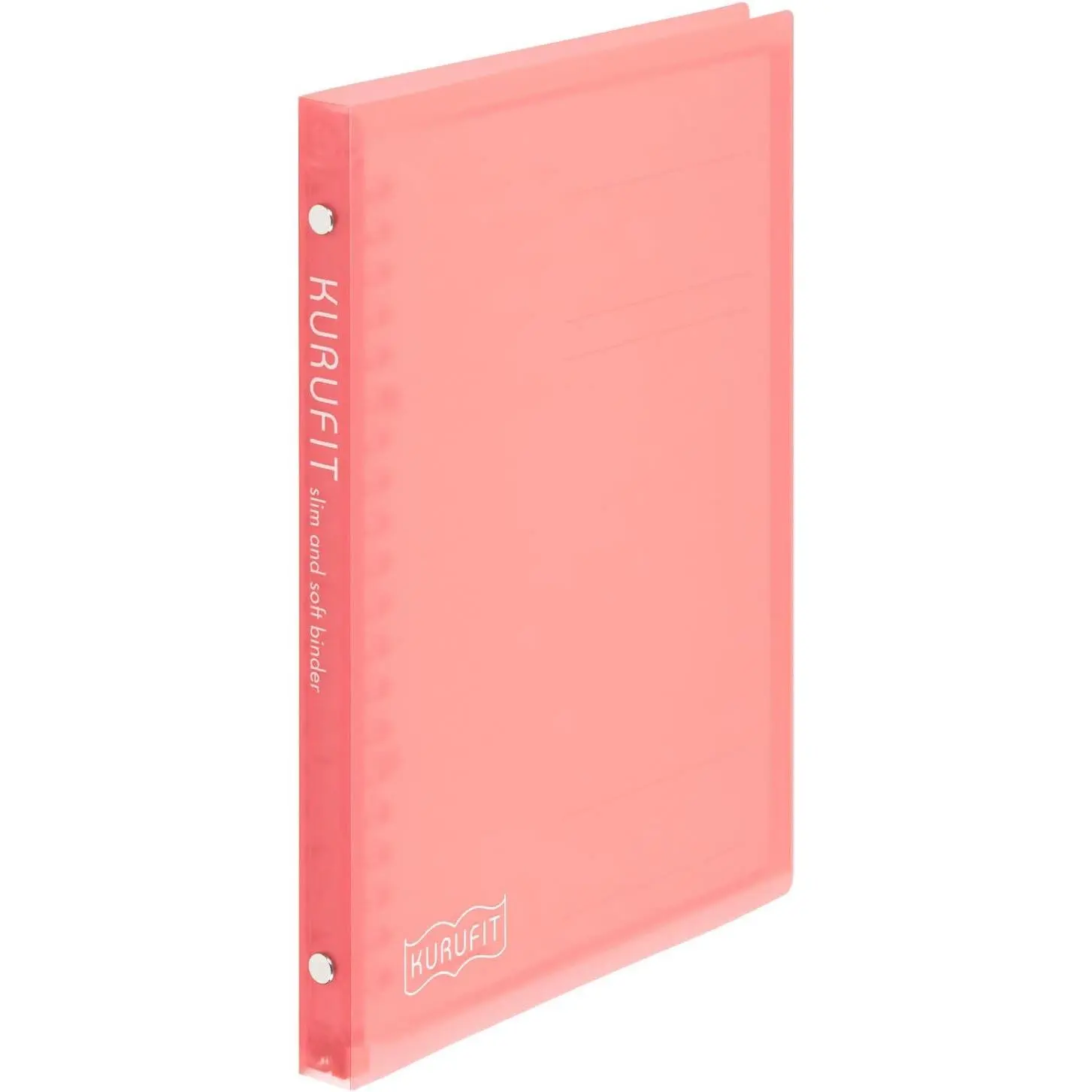 KURUFIT 20-Ring Binder, Holds 120 Sheets, A5, 5.83"x8.27", Clear