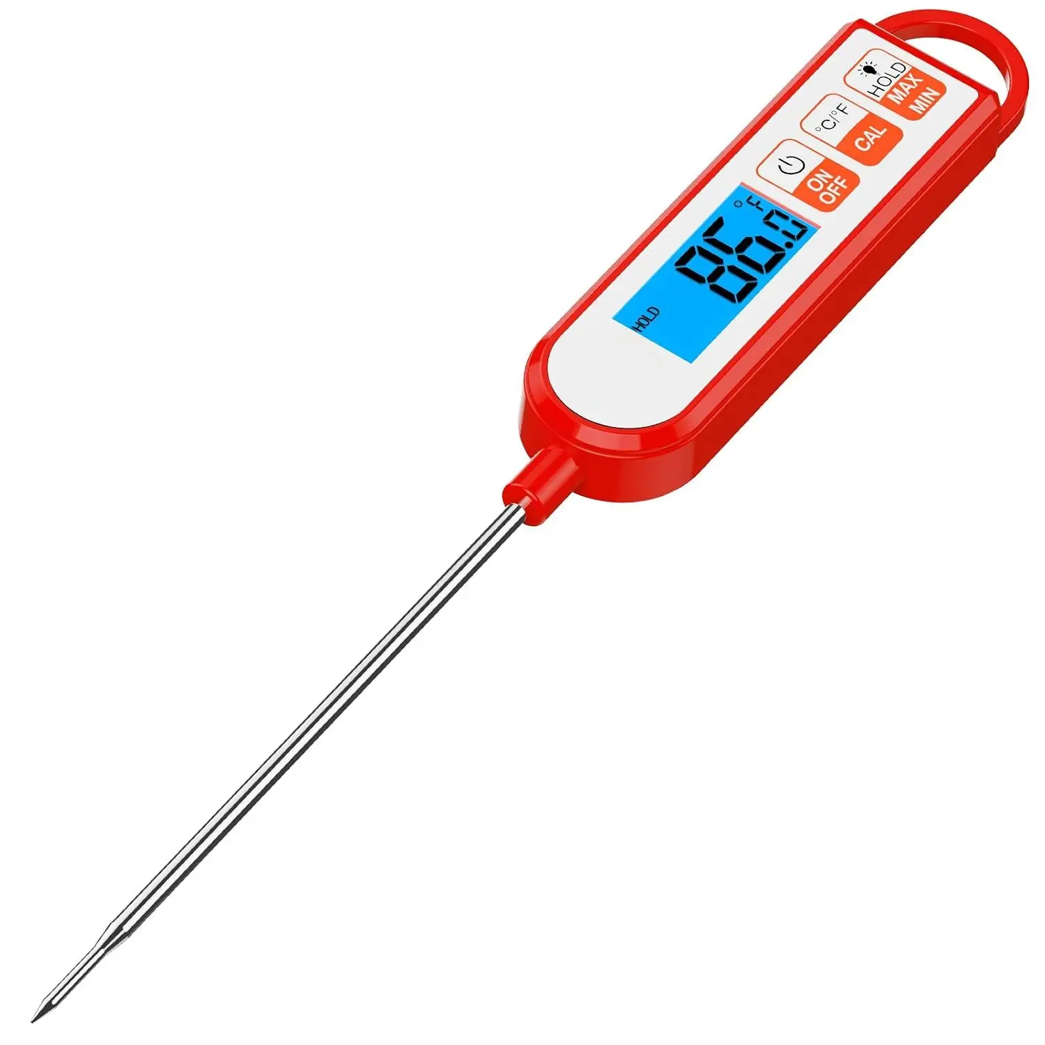 Digital  Read Meat Thermometer Kitchen Cooking  Candy Thermometer for Oil Deep Fry BBQ Grill  Thermometer by
