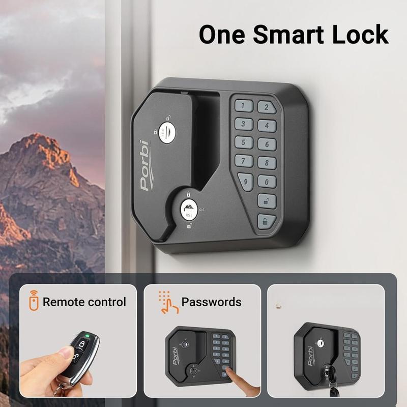 Full Metal RV Keyless Entry Door Lock with Password & Remote, Anti-Peeping & Backlit Keypad, Durable and Secure Camper Latch Replacement for RV Travel Trailer, Patented Security Structure