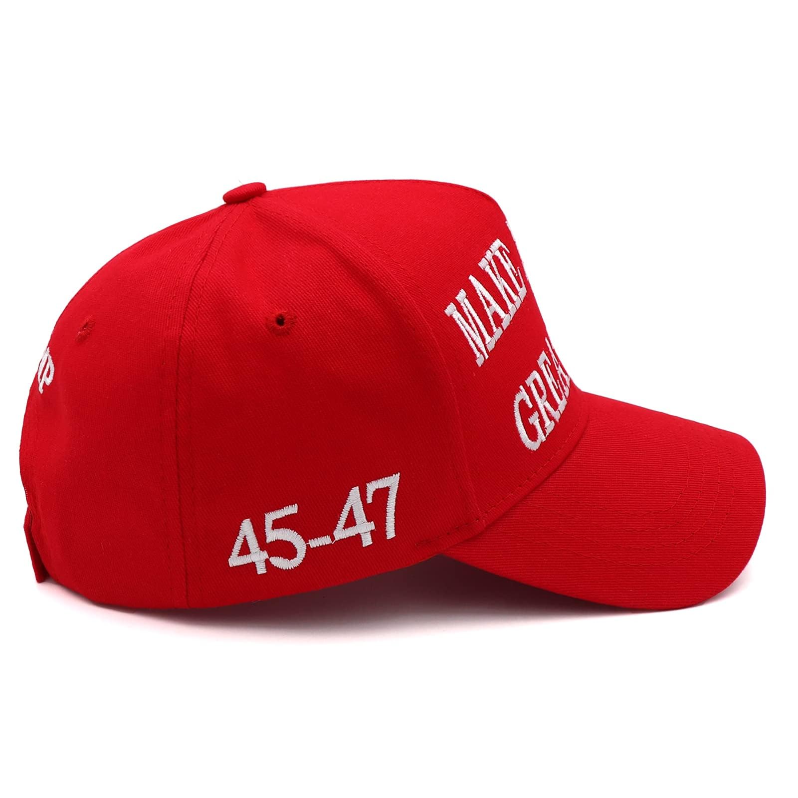 Red MAGA Hat - Embroidered Make America Great Again Baseball Cap with USA Flag, Adjustable Fit, Perfect for Keep America Great Events and Daily Wear