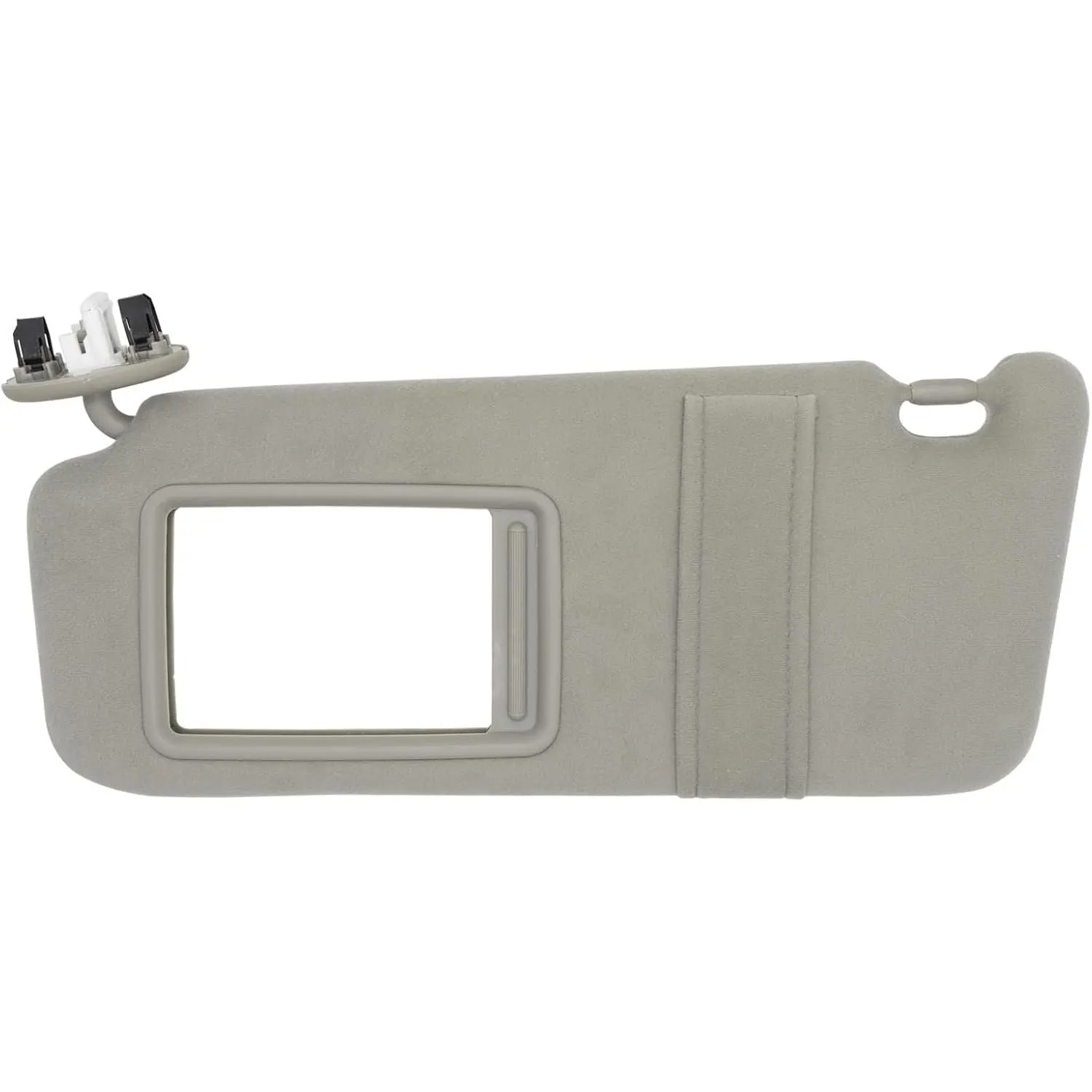 Left Driver Side Sun Visor Fits for Toyota Camry 2007 2008 2009 2010 2011 Replacement Sun Shade with Light #   74320-33F00-B0 (Gray)