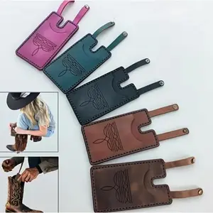 6-Pack Western Boot Wallet for Men/Women -PU Leather Buckle Mini Card Holder Coin Purse, Small Portable Multifunctional Crossbody Wallet for Daily & Dancing