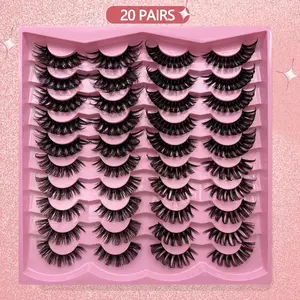 False Eyelashes, Natural Curling Wispy Faux Cluster Lashes, DIY Lash Clusters, Full Volume Eyelash for Lashes Extensions, Volumized False Eyelashes for Women and Girls, Makeup