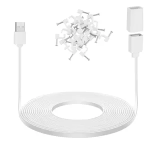 20Ft/6M USB Extension  Compatible with  Cam V3/V4/V2, Cam OG, Pan V3/V3 Pro/ V2, IPX7  Extension   Power Your Cam Continuously - White