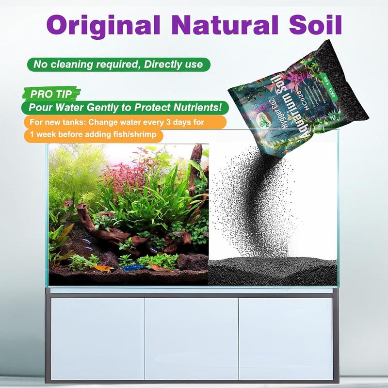 Upgraded Aquarium Soil Water Grass Mud, Ideal for Fish Tank Aquascaping Aquarium Substrate Soil for and Shrimps, No Need to Wash (4.4 Pounds) Upgraded Aquarium Soil Water Grass Mud, Ideal for Fish Tank Aquascaping Aquarium Substrate Soil for and Shrimps, No Need to Wash (4.4 Pounds)