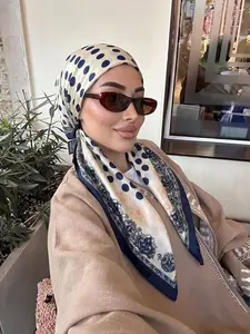 Smooth Satin Versatile Hair Hat, Head & Neck Coverage, Lightweight Breathable Silky Texture, Easy to Wear Hijab, Muslim Headscarf, Fashion Headscarf, Summer Daily Commute