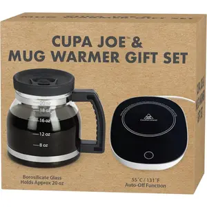 Coffee Mug,  Gag , Funny Cool Big Coffee Mug for Men and Women!(Cupa Joe + Warmer)