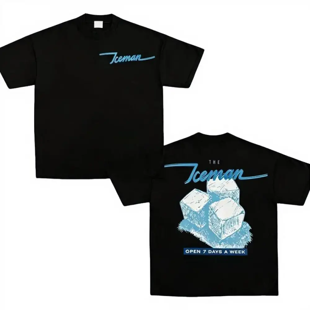 "Ice Man" Drake Retro 3.0 T-shirt, unisex rap T-shirt, music fan T-shirt, rapper merchandise gift, gift for him, gift for her, Y2K men's and women's patterned T-shirt top, crew neck clothing#heatwave、#summervibes summerwins
