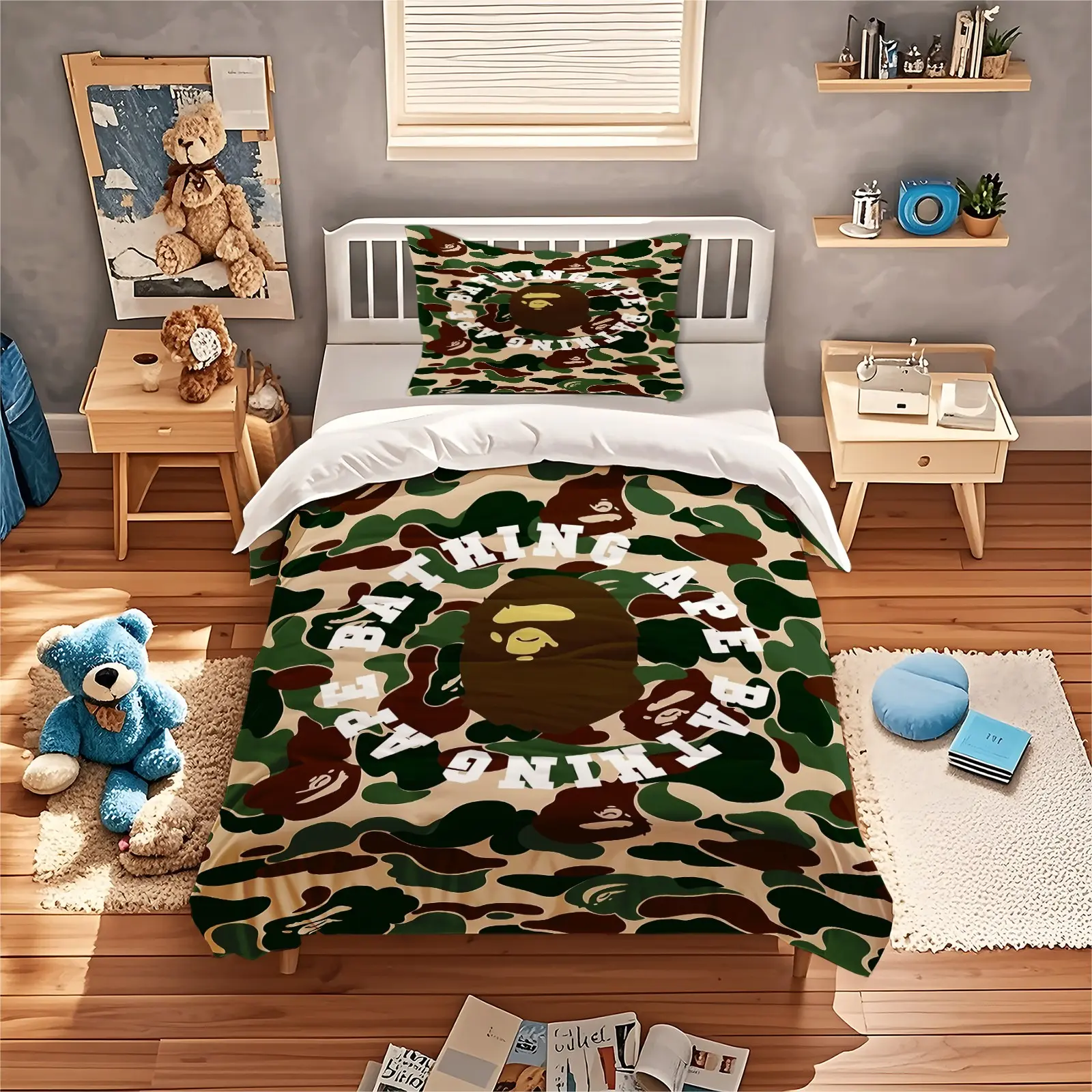 Billiards Themed Printed Duvet Cover Set, 1 Duvet Cover With 1/2 Pillowcase (Excluding Duvet Core And Pillow Core), Suitable For Teenagers And Adults In Bedrooms, Dormitories, And Guest Rooms, Suitable As a Gift And Decoration